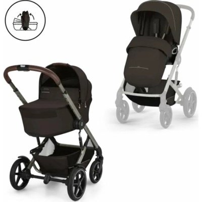 CYBEX Talos S Lux se skládací korbičkou Fold Cot Chocolate Brown TPE 2026