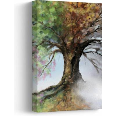 Obraz - Strom štyroch ročných období, jednodielny 20x30 cm