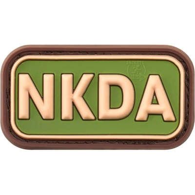 Gumová nášivka Jackets to Go NKDA - zelená-hnedá