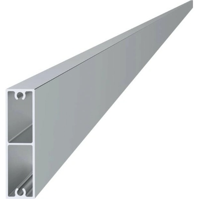 Hliníková plotová lamela 60x16 mm, tvar obdélník 2m +/- 5mm (AL-PV1-2)