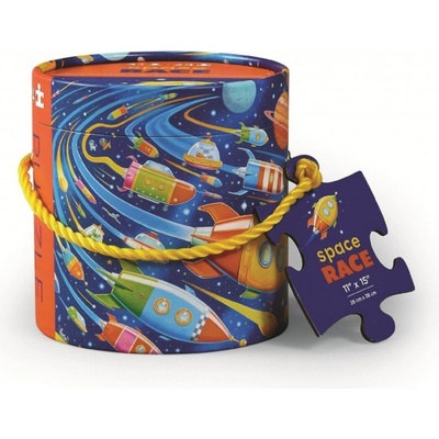 Crocodile Creek mini tubus Vesmírný závod / Mini Canister Space Race 24 dílků