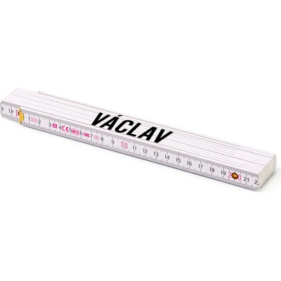 Metrie Skládací metr Block 52 Se jménem Václav 2 m