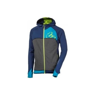 Progress REBEL HOODY modrá/tyrkys/zelená