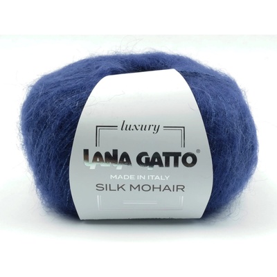 Lana Gatto pletací příze mohér hedvábí SILK MOHAIR bluette