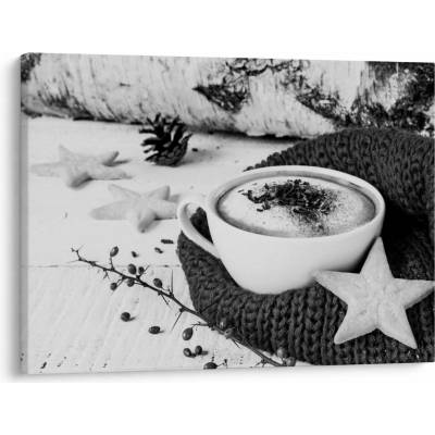 Obraz - Zimní cappuccino, jednodílný 70x50 cm