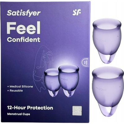 Satisfyer Feel Confident menstruační kalíšek sada fialová 2 ks – Hledejceny.cz
