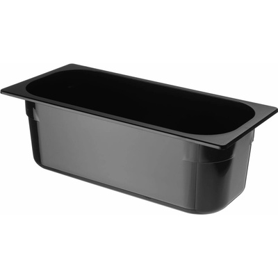Polykarbonátový zásobník na zmrzlinu, HENDI, 5L, Čierna, 360x165x(H)120mm