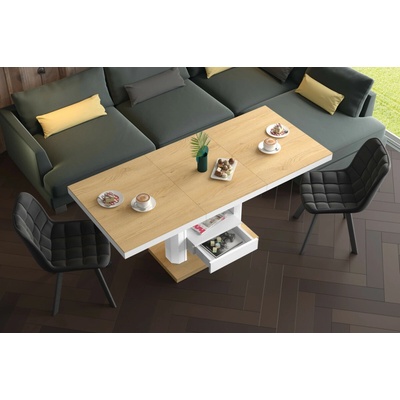 Hubertus design QUADRO MAX drevodekor biela Dub svetlý