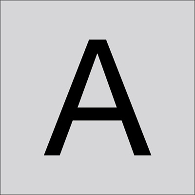 RZB 99223.013.A Veľké písmeno „A“ 120 mm 1 ks