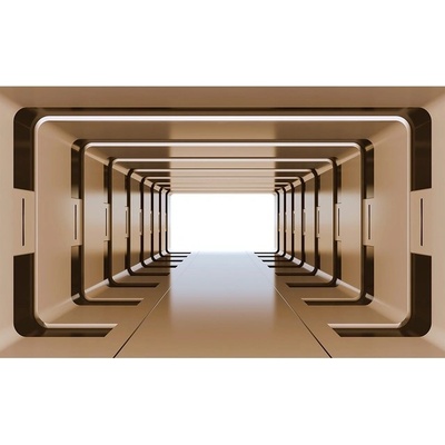 Preinterier FT3289 Fototapeta na stenu 3D tunel – hnedý vlies 104cm x 70cm