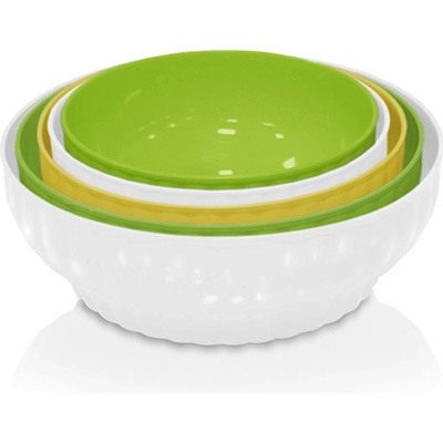 Plastkon Zadělávací mísy banánový mix 5ks 18-26 cm