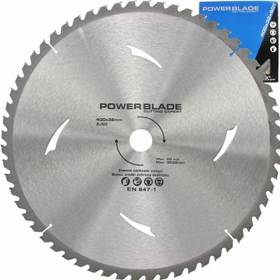 Kotouč pilový s SK plátky (vidiový), 400x60Tx32mm POWER BLADE M09075