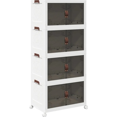 Vida Úložný box na kolečkách, 4patrový, 75 l