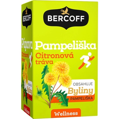 Bercoff Bylinno ovocný čaj Pampeliška & Citronová tráva 15 x 2 g