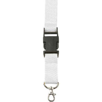 Snúrka na krk s karabínkou na kľúče biela P286.001 25 mm