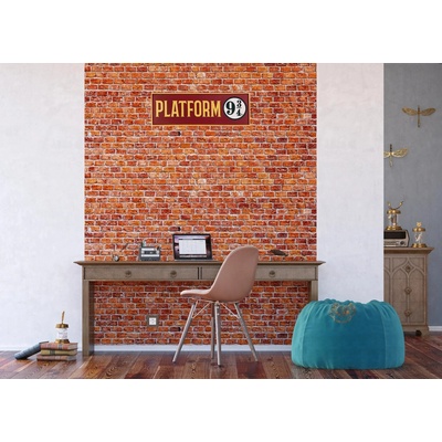 AG Design FTDXL-1971 Dětská papírová fototapeta na zed' Harry Potter Platforma 9 3/4, rozměry 252 x 182 cm