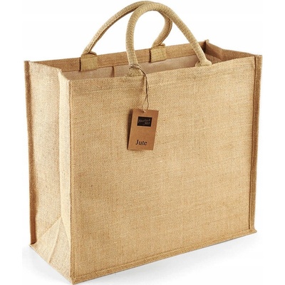 Westford Mill Jutová nákupní taška WM408 Natural 45x39x21 cm – Hledejceny.cz