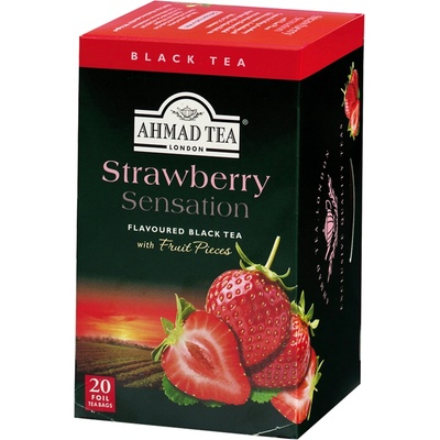 Ahmad Tea Čierny čaj Strawberry Sensation 20 x 2 g