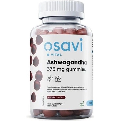 Osavi Ashwagandha 375 mg třešeň 90 gumových bonbónů