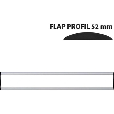A-Z Reklama CZ Orientační nástěnná tabulka 52 × 450 mm - Flap Profil – kód UDS520NA45