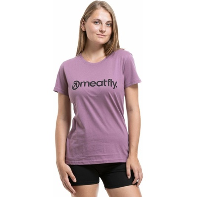 Meatfly tričko Ladies MF Logo Orchid Black černá