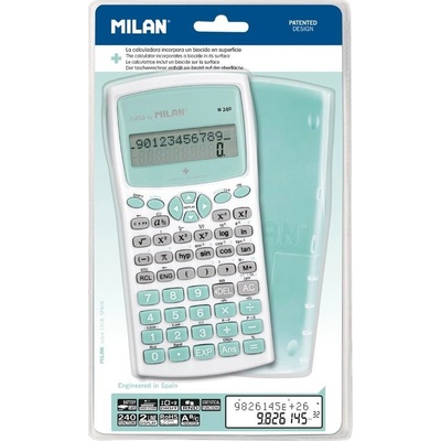 MILAN M240 Tyrkysová Antibacterial - vědecká 10+2 místná