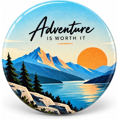 PIX placka odznak na batoh cestovatelská kolekce Adventure Is Worth It