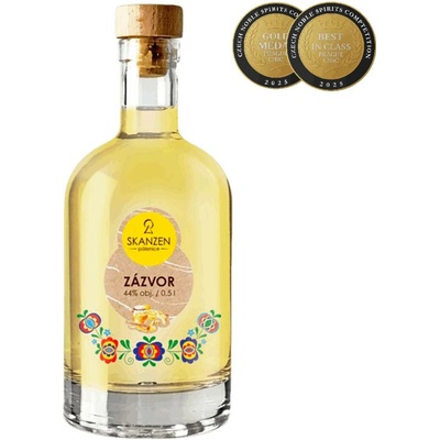 Skanzen Zázvor 44% 0,35 l (holá láhev)