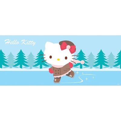 Preinterier FT2184 Fototapeta na stenu Hello Kitty na korčuliach vlies 250cm x 104cm