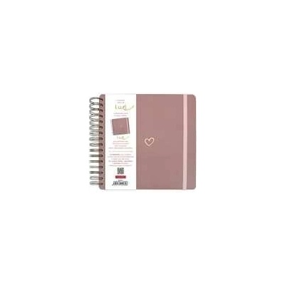Scrapbook Luxi - 210x210 - lamino - starorůžová