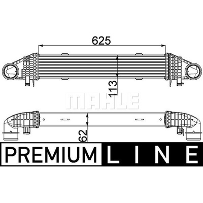 Chladič plniaceho vzduchu MAHLE ORIGINAL CI 359 000P (CI359000P)