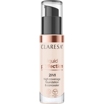 Claresa Liquid Perfection Korektor a krycí make-up 2v1 101 Light 18 g