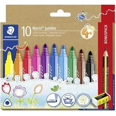 Staedtler Noris jumbo 328 10+1 rôznych farieb