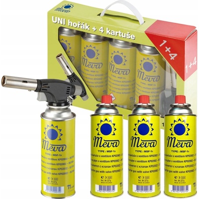 Meva hořák univerzální 360st. 4 kartuše KP18004 KP18004 – Hledejceny.cz