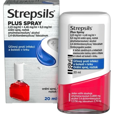 STREPSILS PLUS SPRAY ORM SPR SOL 1X20ML – Hledejceny.cz