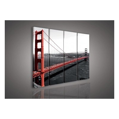 Obraz na plátne viacdielny - OB3337 - San Francisko most 120cm x 100cm - S8