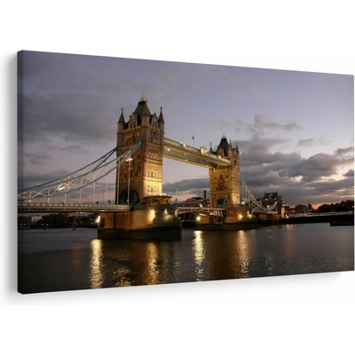 Obraz - Tower Bridge v noci, jednodílný 120x80 cm