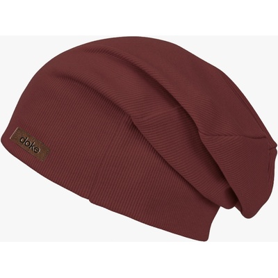 Doke Dětská čiapka organic rib madder brown