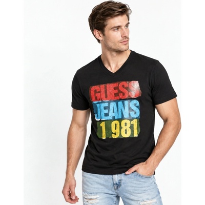 Guess pánské tričko Dixon Stripe