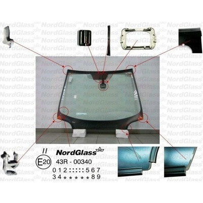 NordGlass Čelní sklo - zelené - senzor [01/04-] ASNG 6544AGSMVZ1B