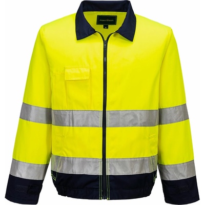 Portwest TX70 Vetrovka Hi Vis Madrid Žltá Námornícka modrá