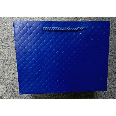 Ostatní Taška dárková 23x10x18cm modrá lux embos