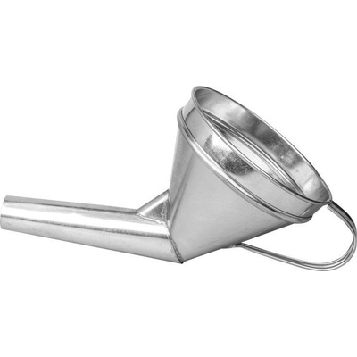 Kovový trychtýř se sítkem, Ø 150/33 mm, šikmý
