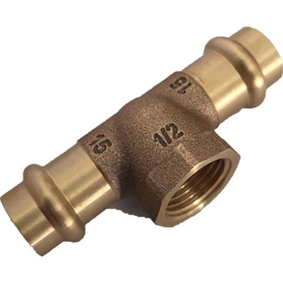 Kirchhoff RG T-kus 2 prázdné objímky 15 mm x 18,7 mm (1/2 vnitřní závit) x 15 mm
