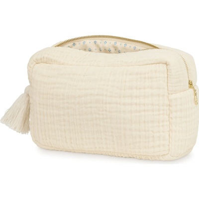 Cam Cam ApS kosmetická taštička Muslin Antique white krémová barva textil