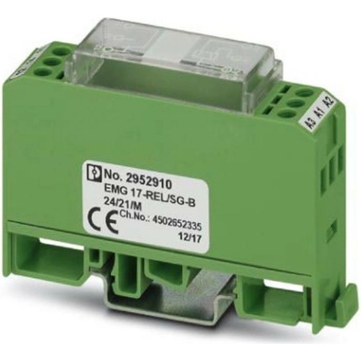 Phoenix Contact EMG 17-REL/SG-B 24/21/M reléový modul, 24 V/DC, 6 A, 1 prepínací, Piece, 1 ks
