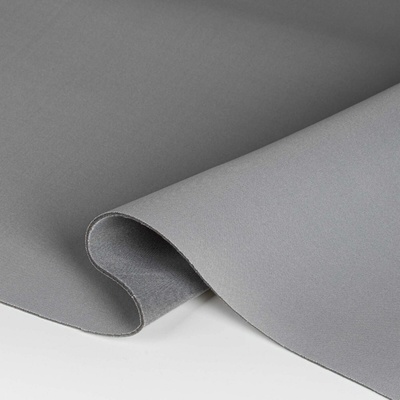 TextilCentrum.cz Potahová látka na stropnici a polstrování do auta AUTOMOTIVE UPHOLSTERY SUFIT SLVER, šedá s molitanem, mesh lining, š.180cm (látka v metráži)