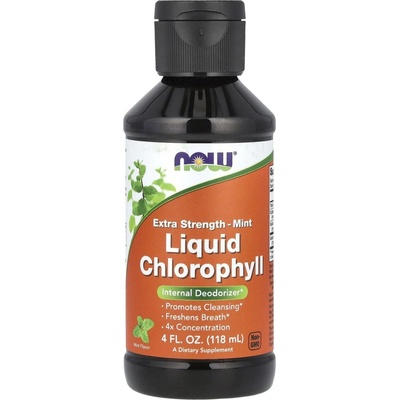 Now Foods Liquid Chlorophyll & Mint tekutý chlorofyl 118 ml