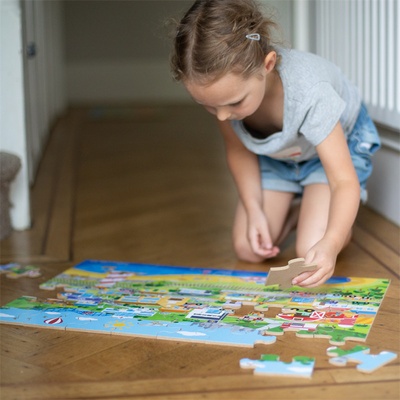 Bigjigs Toys Podlahové Město 48 dílků