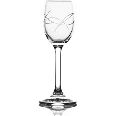 Crystalex Sklenice na likér a destiláty Lara Waves . 6 x 65 ml